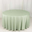 Scuba Round 120" Tablecloth Sage Green - Wrinkle Free & Stain Resistant Seamless Table Cover