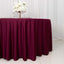 Scuba Round 120" Tablecloth Burgundy - Wrinkle Free & Stain Resistant Seamless Table Cover
