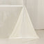 Scuba Rectangular 90"x132" Tablecloth Shimmering Pearl White - Wrinkle Free & Stain Resistant Seamless Table Cover