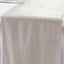 Scuba Polyester 12"x108" Table Runner Shimmer Silver - Wrinkle-Free Table Linen