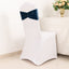 5 Pack Premium Crushed Velvet Chair Sashes Navy Blue Ruffle Style - Textured Chair Bands for Stunning Event Decor