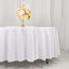 Scuba Round 108" Tablecloth White - Wrinkle Free & Stain Resistant Table Cover for Exquisite Events