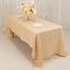 Lamour Satin 60"x126" Rectangle Tablecloth Beige - Soft & Silk-Like Table Cover