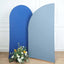 7ft Matte Dusty Blue Spandex Half Moon Chiara Backdrop Stand Cover, Custom Fitted Wedding Arch Cover