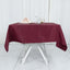 Premium Polyester 54"x54" Square Tablecloth Burgundy - Stain and Wrinkle-Resistant 220GSM Table Cover