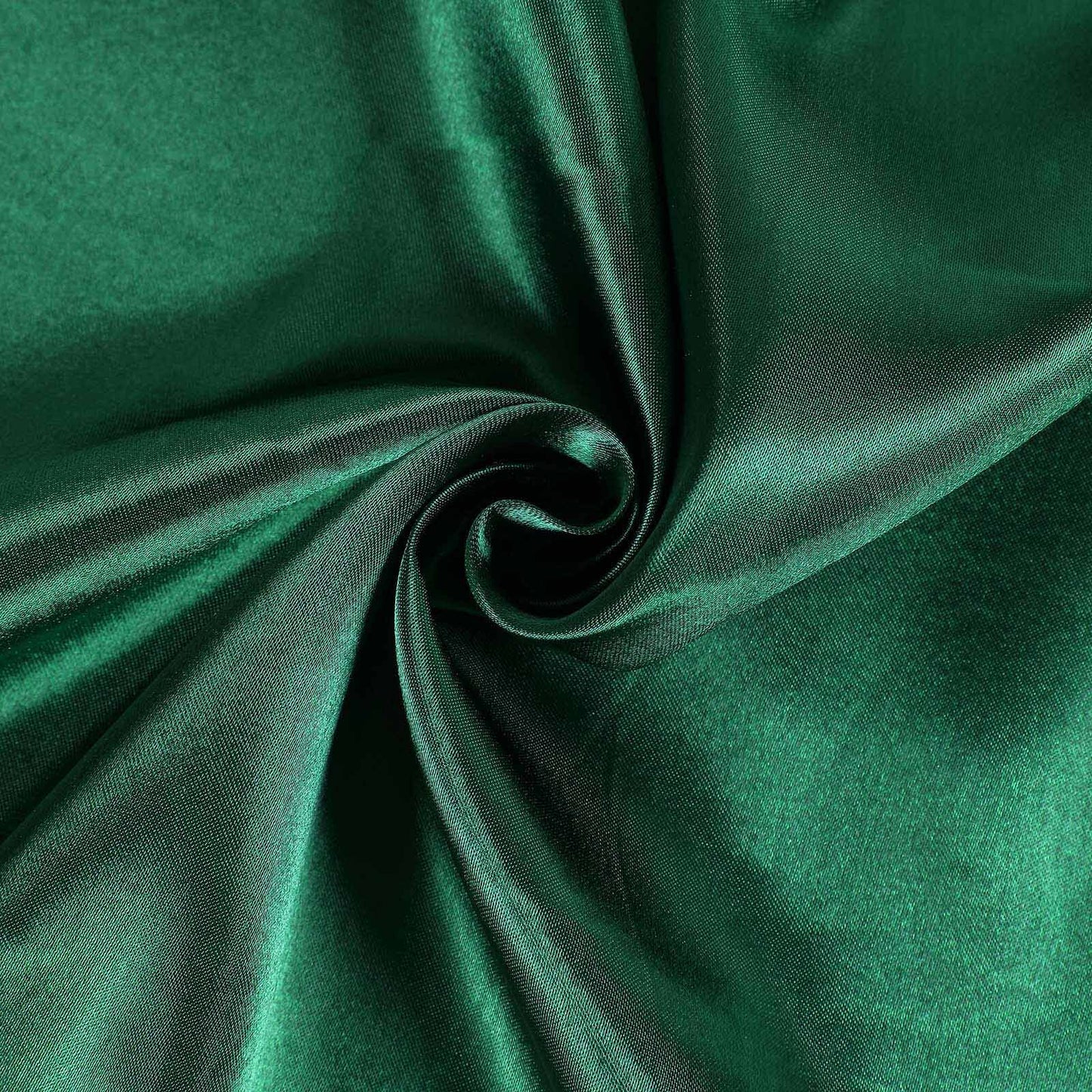 Satin 90"x90" Table Overlay Square Tablecloth Hunter Emerald Green - Smooth Finish Table Topper