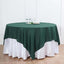 Polyester 70"x70" Table Overlay Square Tablecloth Hunter Emerald Green - Wrinkle-Resistant & Durable Table Cover