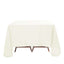 Premium Polyester 90"x90" Table Overlay Square Tablecloth Ivory 220GSM Wrinkle-Resistant Table Cover