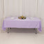 Lamour Satin 60"x102" Rectangle Tablecloth Lavender Lilac - Durable & Silky Soft Feel Table Cover