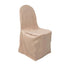 10 Pack Polyester Chair Cover for Banquet Chairs Nude - Stain-Resistant Reusable Slip-On Slipcover
