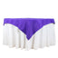 Premium Polyester 54"x54" Table Overlay Square Tablecloth Purple - 220GSM Stain and Wrinkle-Resistant Table Topper