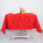 Polyester 54"x54" Square Tablecloth Red with Gold Foil Geometric Pattern - Wrinkle-Resistant & Durable Table Cover