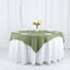 Polyester 54"x54" Table Overlay Square Tablecloth Dusty Sage Green - Wrinkle-Resistant & Durable Table Cover