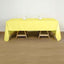 Polyester 60"x126" Rectangle Tablecloth Yellow - Wrinkle-Resistant Table Cover