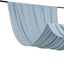 Dusty Blue 4-Way Stretch Spandex Event Curtain Drapes, Wrinkle Free Backdrop Event Panel with Rod Pockets - 5ftx10ft
